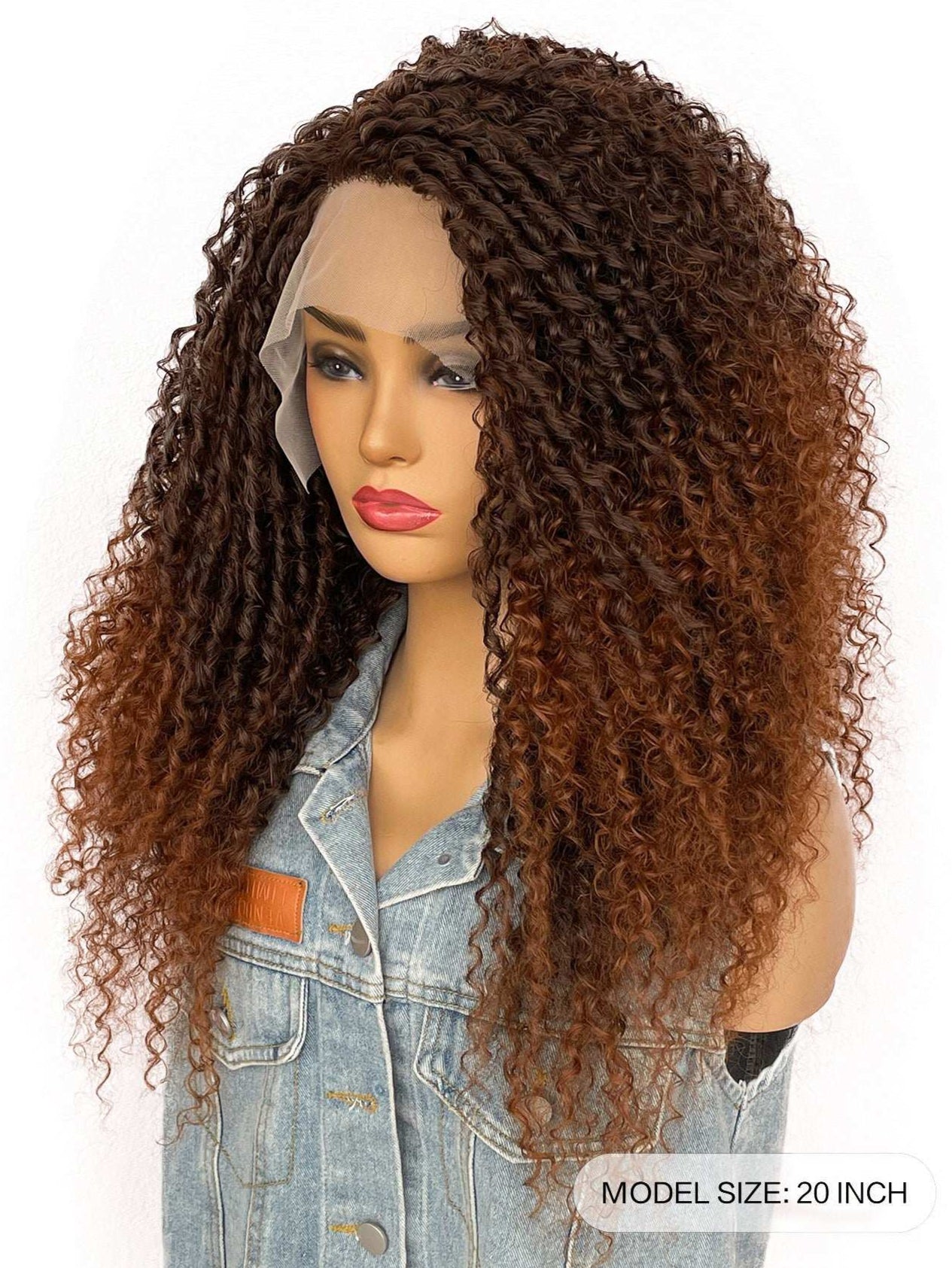 Youthful African Curly High-Temperature Protein Fiber Wig