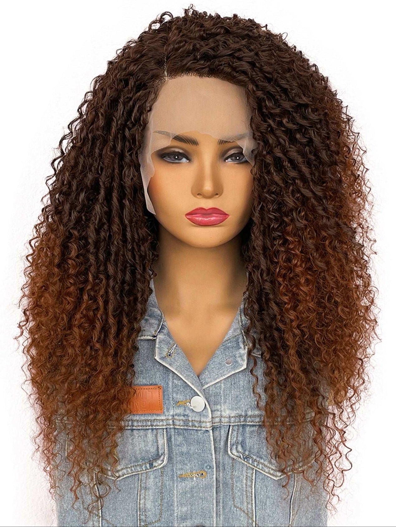 Youthful African Curly High-Temperature Protein Fiber Wig