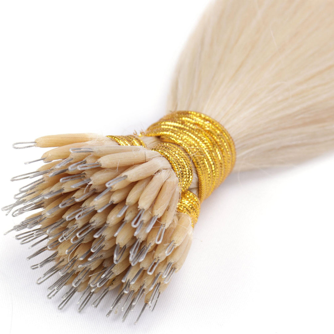 Nano Rings Human Hair Extensions – Seamless & Long-Lasting
