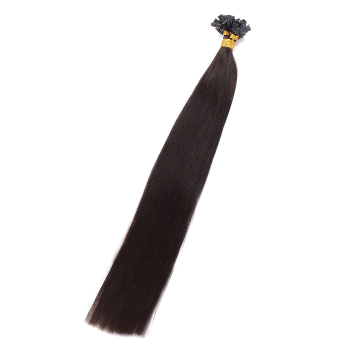 XJHAIR Flat-tip Keratin Human Hair Comfort Meets Elegance-1b#
