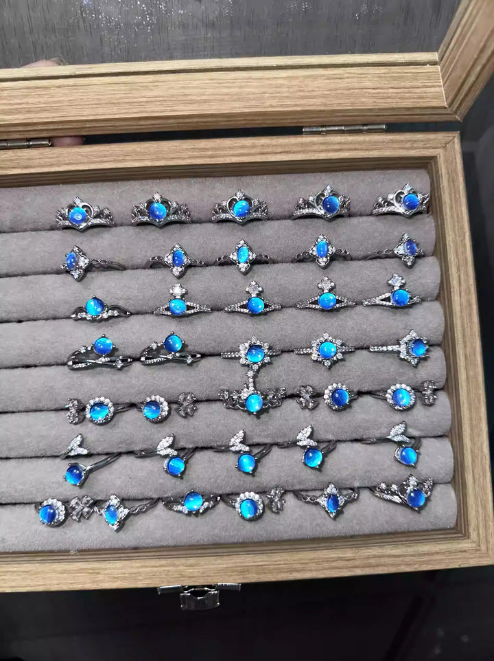 Handmade Genuine Blue Morpho Wing Ring - Adjustable Open Ring for Women, Dainty Nature Specimen Jewelry, Unique Birthday Gift