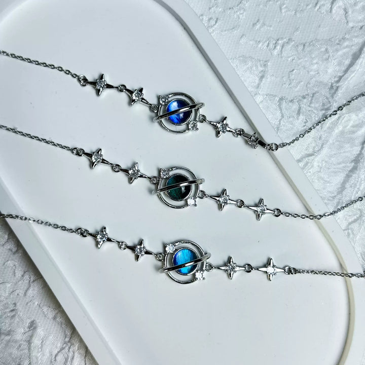 Real Blue Morpho Butterfly Wing Bracelet in S925 Sterling Silver - Unique Handmade Jewelry, Whimsical INFP Gift, Niche Specimen Jewelry for Besties & Couples