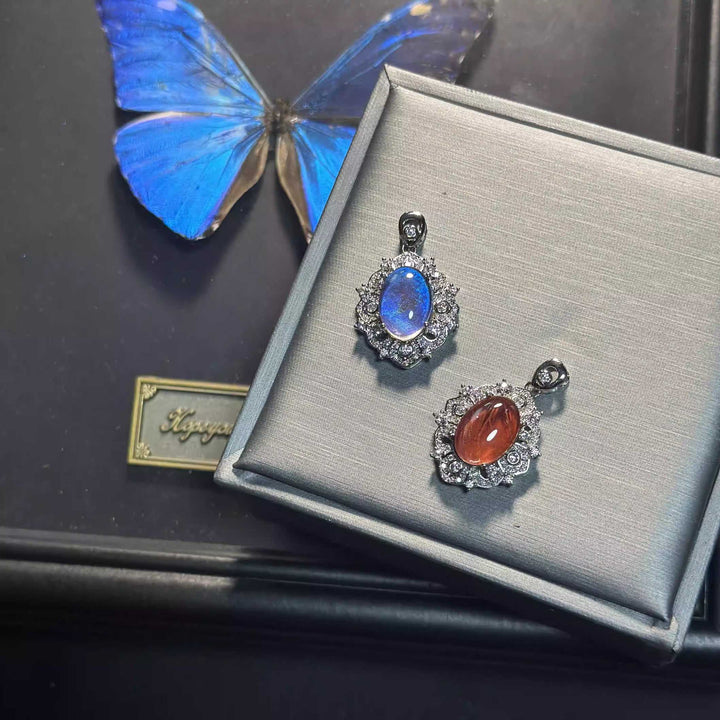 Handmade Real Butterfly Wing Pendant - Blue Morpho Specimen Jewelry, Unfiltered Natural Beauty, One-of-a-Kind Birthday Gift for Best Friend