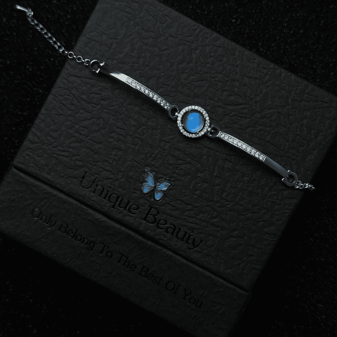 Natural Blue Morpho Shimmering Butterfly Wing Jewelry Set - Romantic Aesthetic Gift for Her