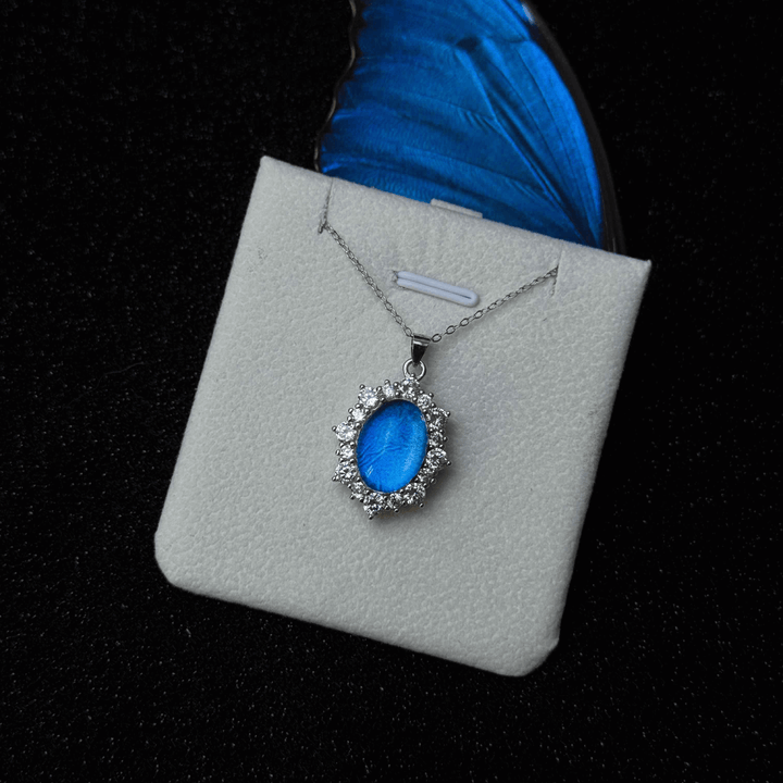 Handcrafted Butterfly Specimen Necklace  An Elegant Light Luxury Gift for Your Girlfriend or Close Female Companion