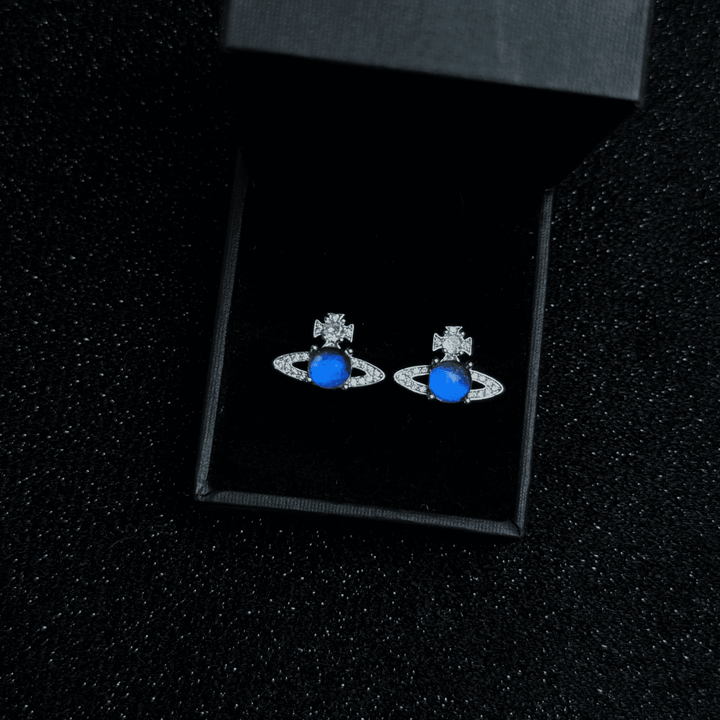 Handmade S925 Sterling Silver Real Blue Morpho Butterfly Wing Stud Earrings - Unique Specimen Jewelry Gift for Her