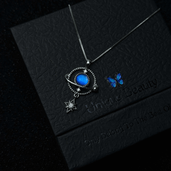 Handcrafted Butterfly Specimen Necklace An Exquisite Light Luxury Gift for Your Girlfriend or Close Female Friend