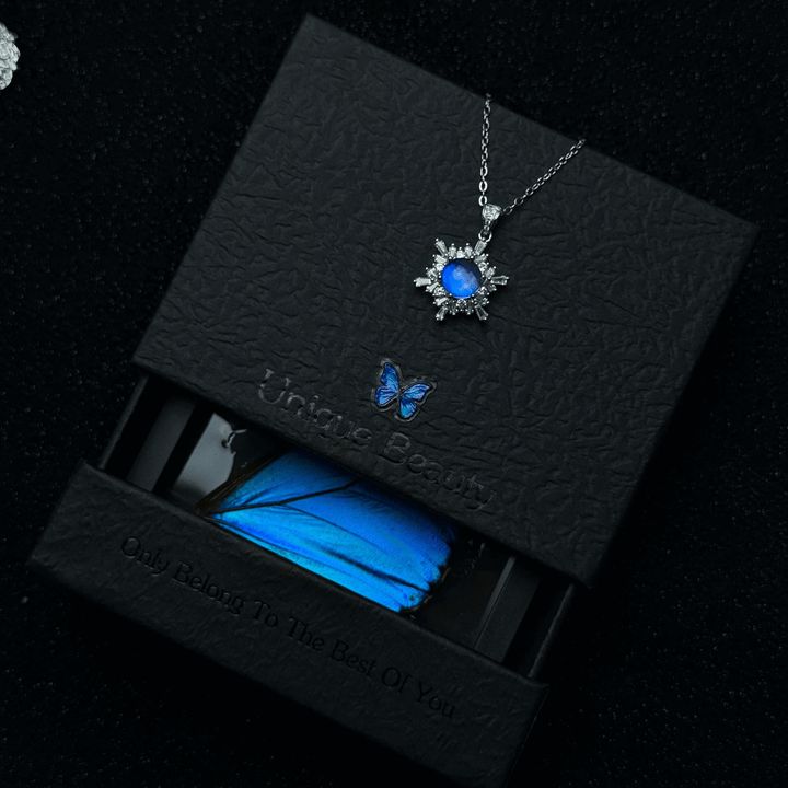 Handcrafted Butterfly Specimen Necklace An Exquisite Light Luxury Gift for Your Girlfriend or Close Female Friend