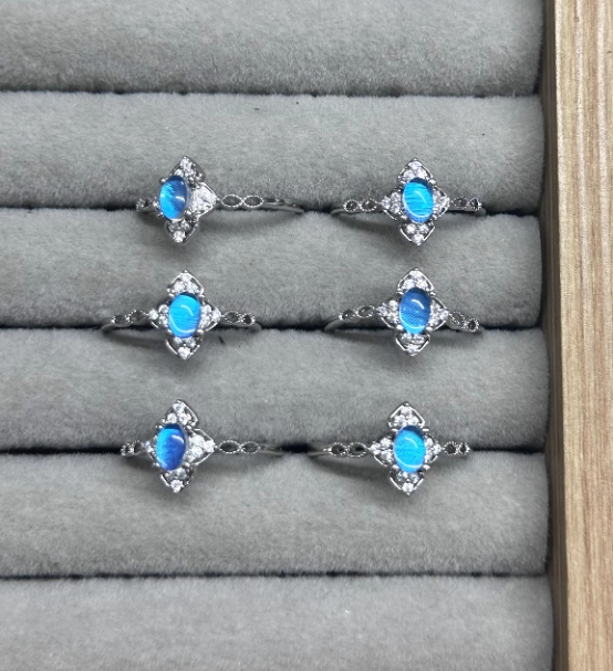 Handmade Genuine Blue Morpho Wing Ring - Adjustable Open Ring for Women, Dainty Nature Specimen Jewelry, Unique Birthday Gift