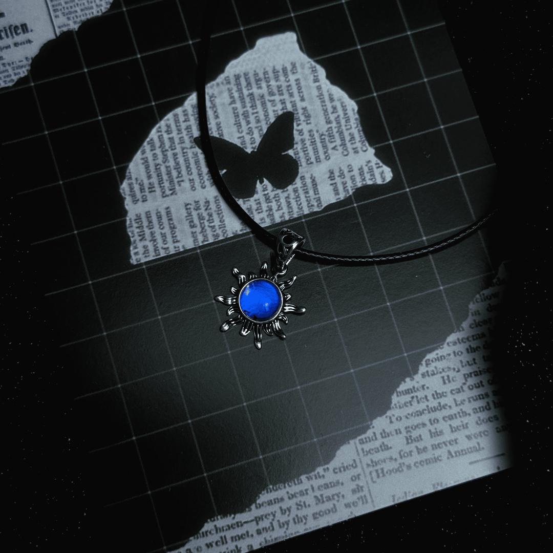 Handmade S925 Sterling Silver Real Blue Morpho Butterfly Wing Necklace - Niche High-End Specimen Pendant Gift for Couples