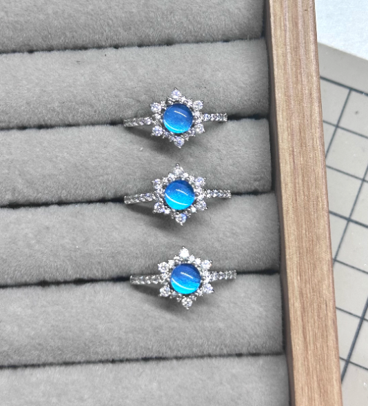 Handmade Genuine Blue Morpho Wing Ring - Adjustable Open Ring for Women, Dainty Nature Specimen Jewelry, Unique Birthday Gift