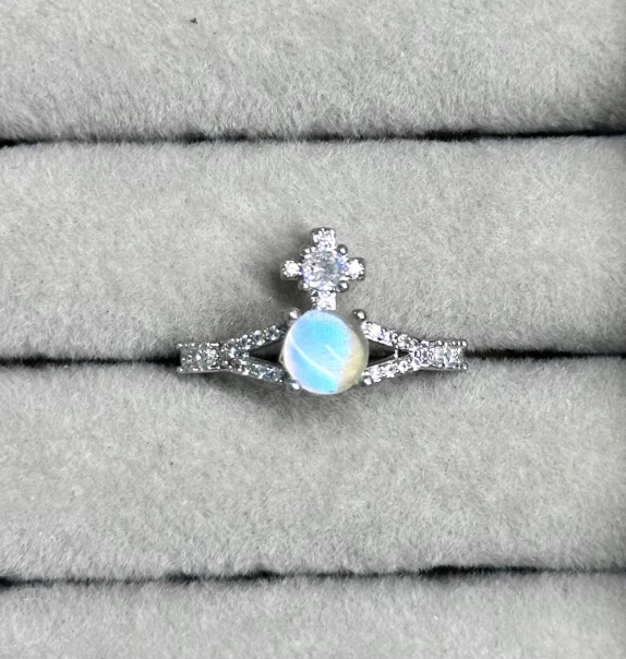 Glowing Night Pearl  Real Blue Morpho Wing Ring - Handmade Nature Specimen Jewelry, Adjustable Open Band, Enchanting Birthday Gift for Her, Aesthetic Treasure