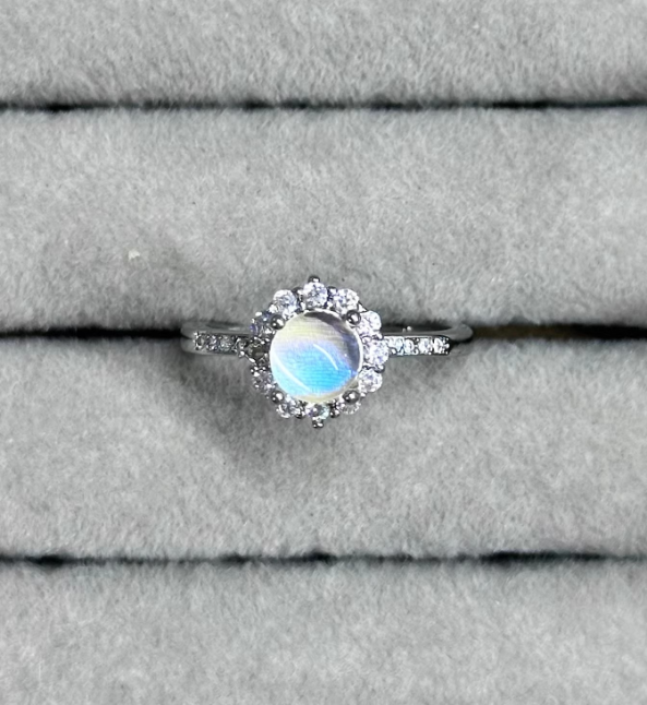 Glowing Night Pearl  Real Blue Morpho Wing Ring - Handmade Nature Specimen Jewelry, Adjustable Open Band, Enchanting Birthday Gift for Her, Aesthetic Treasure