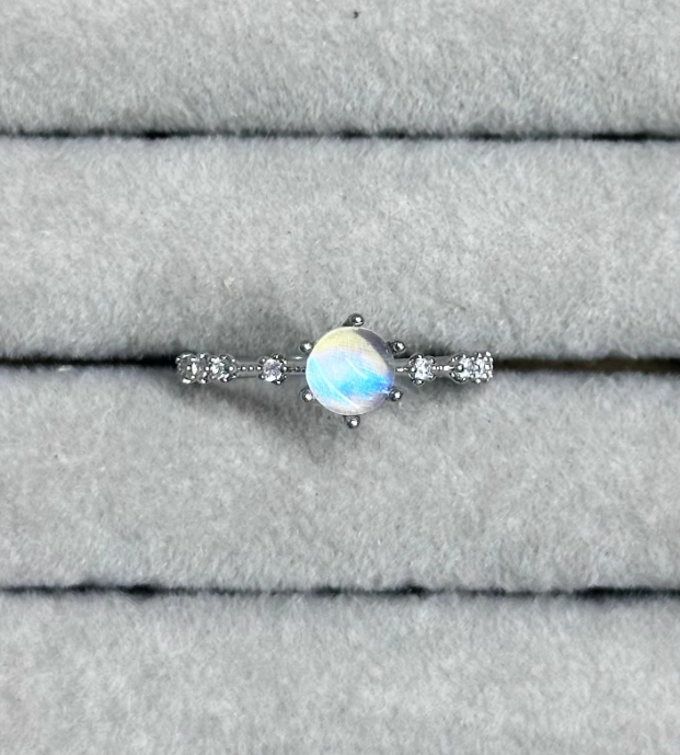 Glowing Night Pearl  Real Blue Morpho Wing Ring - Handmade Nature Specimen Jewelry, Adjustable Open Band, Enchanting Birthday Gift for Her, Aesthetic Treasure