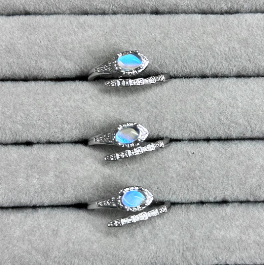 Glowing Night Pearl  Real Blue Morpho Wing Ring - Handmade Nature Specimen Jewelry, Adjustable Open Band, Enchanting Birthday Gift for Her, Aesthetic Treasure