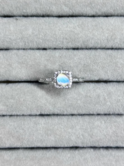 Glowing Night Pearl  Real Blue Morpho Wing Ring - Handmade Nature Specimen Jewelry, Adjustable Open Band, Enchanting Birthday Gift for Her, Aesthetic Treasure