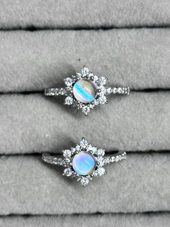 Glowing Night Pearl  Real Blue Morpho Wing Ring - Handmade Nature Specimen Jewelry, Adjustable Open Band, Enchanting Birthday Gift for Her, Aesthetic Treasure