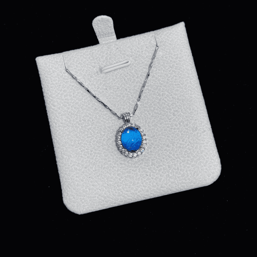Real Blue Morpho Butterfly Wing Necklace in S925 Sterling Silver - Handmade Ethereal Pendant, Unique Niche Gift for Her, Bestie Birthday Jewelry