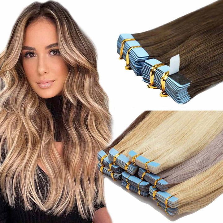 100% Virgin Human Hair Tape-ins