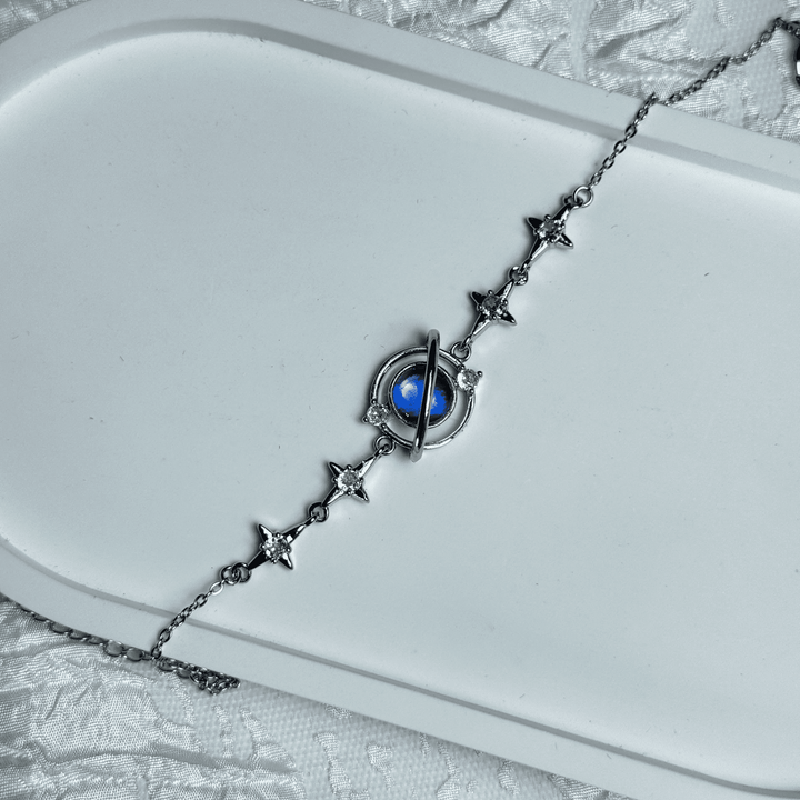 Real Blue Morpho Butterfly Wing Bracelet in S925 Sterling Silver - Unique Handmade Jewelry, Whimsical INFP Gift, Niche Specimen Jewelry for Besties & Couples